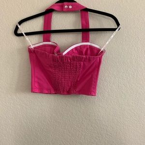 Pink crop top